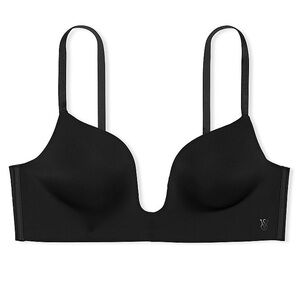 VICTORIA'S SECRET BARE Plunge Low-Back Bra in Black 34DD